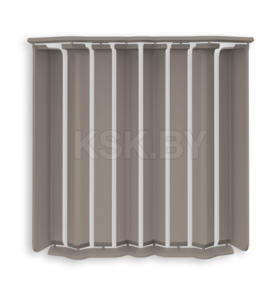 Накладки для плинтуса прямоугольного 80мм "Идеал Дюра" (набор из 8 эл. во флоупаке), 036 Платиново-серый