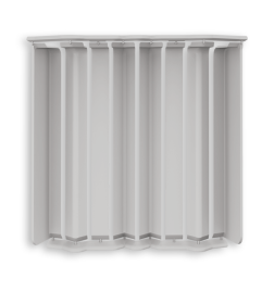 Накладки для плинтуса прямоугольного 80мм "Идеал Дюра" (набор из 8 эл. во флоупаке), 002 Светло-серый