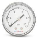 Манометр Varmega аксиальный 50 мм, 10 бар, 1/4" (VMMT08-501002) 