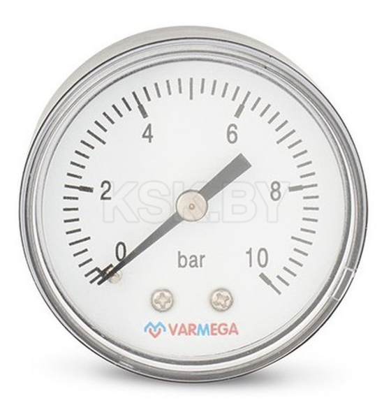 Манометр Varmega аксиальный 50 мм, 10 бар, 1/4" (VMMT08-501002) 