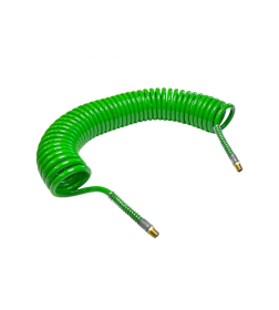 Пневмошланг витой 12х8-10м НР 1/4 (без быстроразъемов) Хорекс Авто EUC 12x8мм 10м