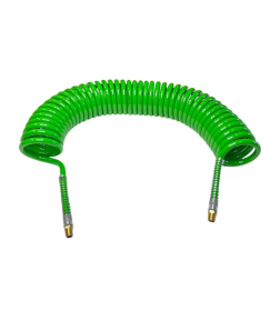 Пневмошланг витой 12х8-15м НР 1/4 (без быстроразъемов) Хорекс Авто EUC 12x8мм 15м