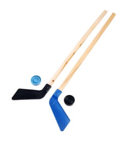 Детский хоккейный набор, 2 шайбы, 2 клюшки 80 см, МИКС 2749885