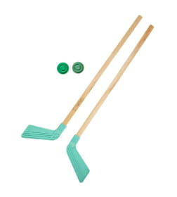 Детский хоккейный набор, 2 шайбы, 2 клюшки 80 см, МИКС 2749885