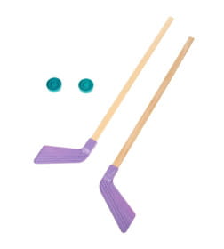 Детский хоккейный набор, 2 шайбы, 2 клюшки 80 см, МИКС 2749885