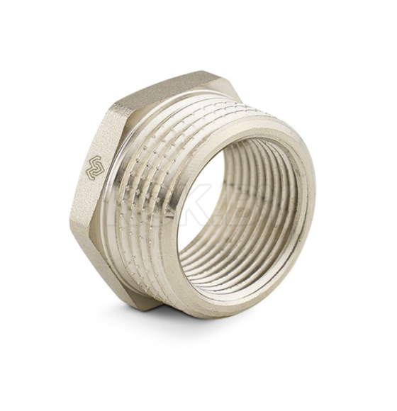 Футорка Varmega 1" x 1/2", никелированная (VMTF33-N000604) 