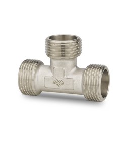 Тройник Varmega НР равносторонний 1/2", никелированный