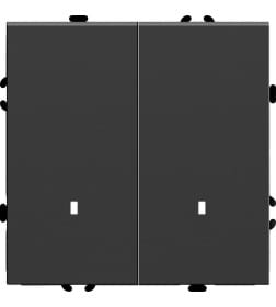 Выключатель 2-кл. c индикатором (мех-м) 250В,10А Эмили RSW10-5102-05 черный уголь Stekker 49838
