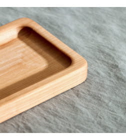 Доска для подачи и сервировки с менажницей 28×10×1.8 см, дерево берёза Adelica