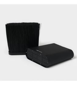 Подставка для ножей с наполнителем «Нежность», пластик, 21×7.5×22, чёрная Magistro