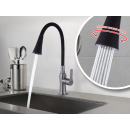 Смеситель для кухни сатин/серый Fashun A54801+N7357  (A54801+N7357) 