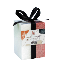 Ароматическая свеча куб 5×7.5 см «Кристаллический узор», глинтвейн 4428293