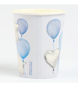 Посуда одноразовая бумажная для праздника «1 годик», 6 стаканов, 6 тарелок 10821146