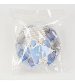 Посуда одноразовая бумажная для праздника «1 годик», 6 стаканов, 6 тарелок 10821146