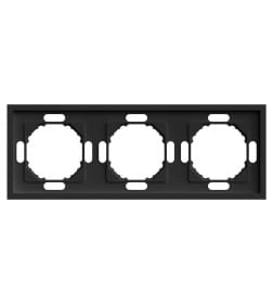 Рамка 3-я Эмили PFR00-5003-05 черный уголь, soft touch Stekker 49860