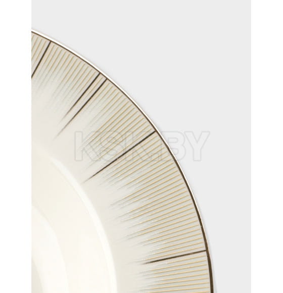 Тарелка глубокая 290 мл, d=22 см, Golden rays фарфор, белая Wilson&Young (10553874) 