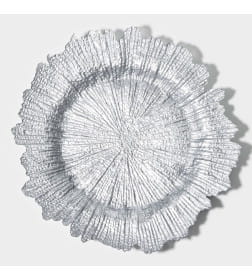 Тарелка-блюдо подстановочное «Сияние», d=34 см, стекло, серебристая Magistro