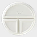 Тарелка для правильного питания «Гарвардская №1», d=23 см, 3 секции, фарфор, белая Доляна (9852101) 