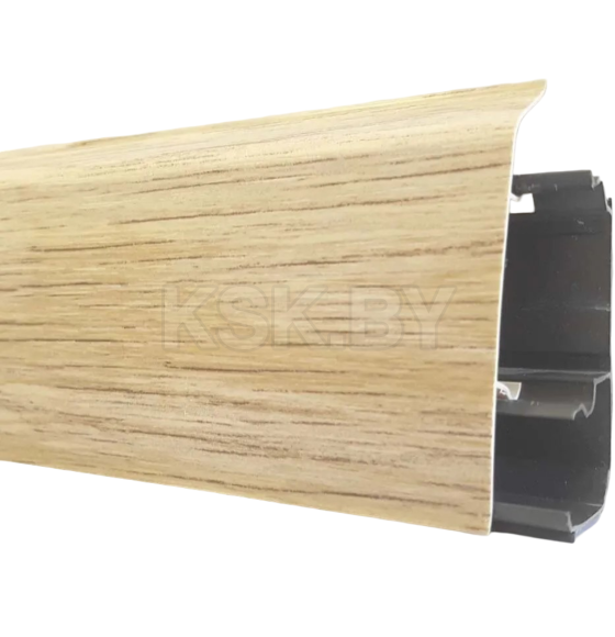 Плинтус ПВХ напольный 67мм со съемной панелью LL010 Кокоболо 2,2 м