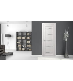 Дверное полотно D1 Дуб шале снежный  2000х900х35мм,уценка