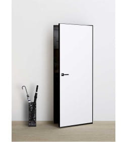 Дверное полотно Elen Invisible ALU Reverse R (кромка,черная) 2000х800х43мм,уценка