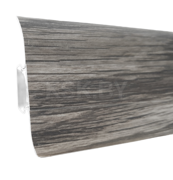 Плинтус ПВХ 58мм L060 Дуб пепельный 2,20м