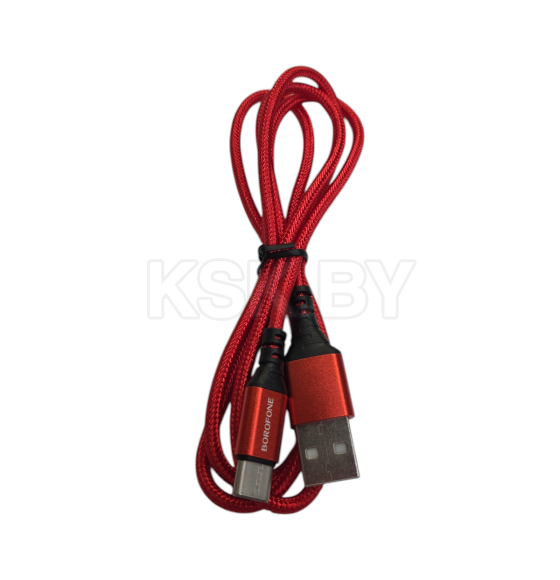 Кабель BX54 Type-C - USB красный BOROFONE 3/360 (99376) 