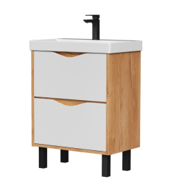 Тумба напольная Volna Barney 60.2Y с умывальником Lake 60 tnBARNEY60.2Y-04-1