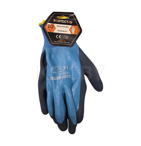 Перчатки из полиэстра водонепроницаемые PROTECT2U R10 (P531-53) 
