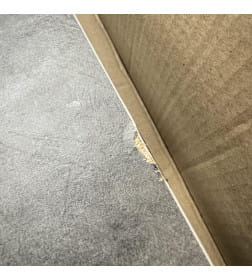 Стол LEON LUX RADIAL-180, раздвижной 180(240)х95, Дымчатая керамика/Чёрный УЦЕНКА