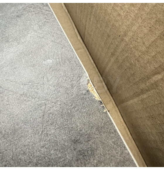 Стол LEON LUX RADIAL-180, раздвижной 180(240)х95, Дымчатая керамика/Чёрный УЦЕНКА