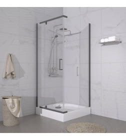 Душевое ограждение Triton Терра-Графит 90х90 поддон 17 см Щ0000073935