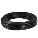Ротанг искусственный гладкий 7 мм 100 м полутрубка (черный) 10320318 (10320318) 