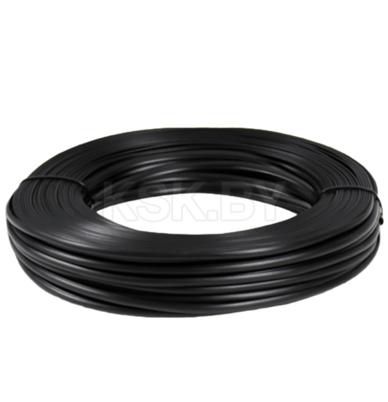 Ротанг искусственный гладкий 7 мм 100 м полутрубка (черный) 10320318 (10320318) 