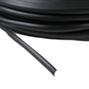 Ротанг искусственный гладкий 7 мм 100 м полутрубка (черный) 10320318 (10320318) 