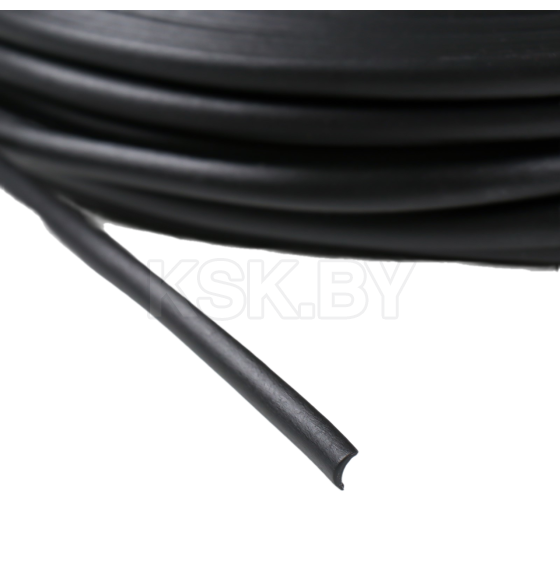 Ротанг искусственный гладкий 7 мм 100 м полутрубка (черный) 10320318 (10320318) 