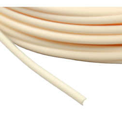 Ротанг искусственный гладкий 6 мм 100 м полутрубка (слоновая кость)