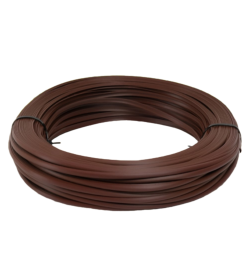 Ротанг искусственный гладкий 6 мм 100 м полутрубка (каштан)