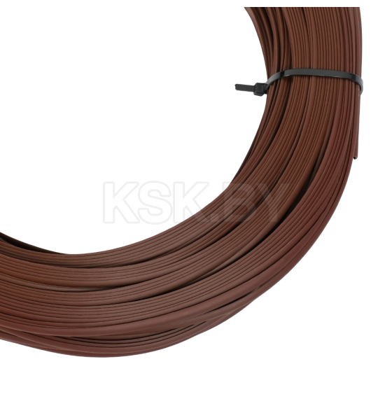 Ротанг искусственный гладкий 6 мм 100 м полутрубка (каштан) (10531985) 