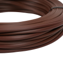 Ротанг искусственный гладкий 6 мм 100 м полутрубка (каштан) (10531985) 