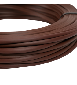 Ротанг искусственный гладкий 6 мм 100 м полутрубка (каштан)
