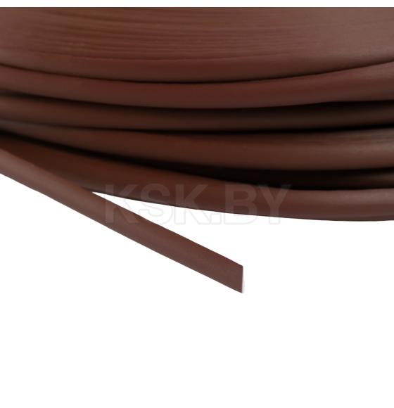 Ротанг искусственный гладкий 6 мм 100 м полутрубка (каштан) (10531985) 