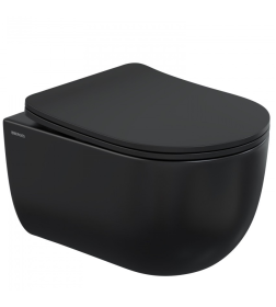 Унитаз подвесной BERGES VENTAS Black Rimless 49 см