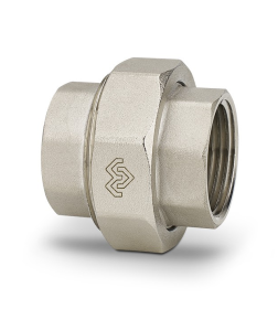 Разъемное соединение Varmega ВР-ВР 3/4", с уплотнением o-ring, никелированное