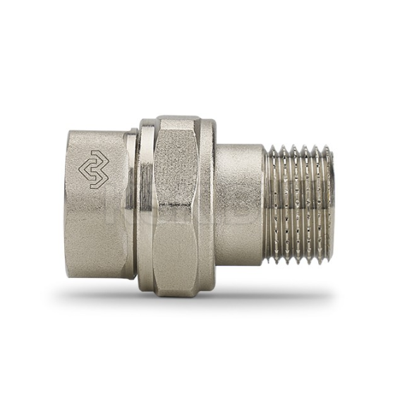 Разъемное соединение Varmega ВР-НР 1", с уплотнением o-ring, никелированное (VMTF50-N000606) 