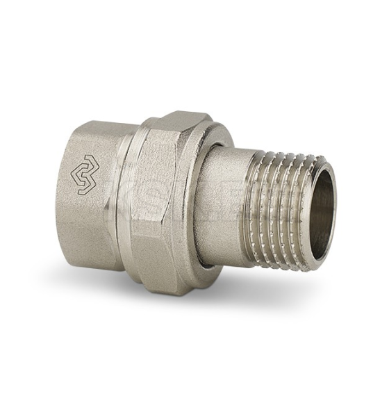 Разъемное соединение Varmega ВР-НР 1", с уплотнением o-ring, никелированное (VMTF50-N000606) 