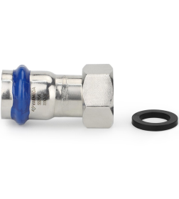 Муфта раструбная Varmega Inox Press с накидной гайкой 28x3/4"