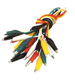 Зажим крокодил 5А 40 мм с проводом REXANT 16-0036