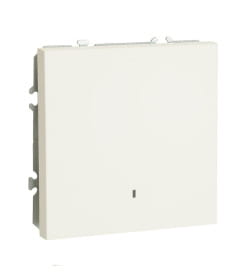 Выключатель 1-кл. c индикатором (мех-м) 250В,10А Эмили RSW10-5101-01 белый фарфор Stekker 49863