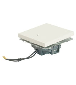 Выключатель 1-кл. c индикатором (мех-м) 250В,10А Эмили RSW10-5101-01 белый фарфор Stekker 49863